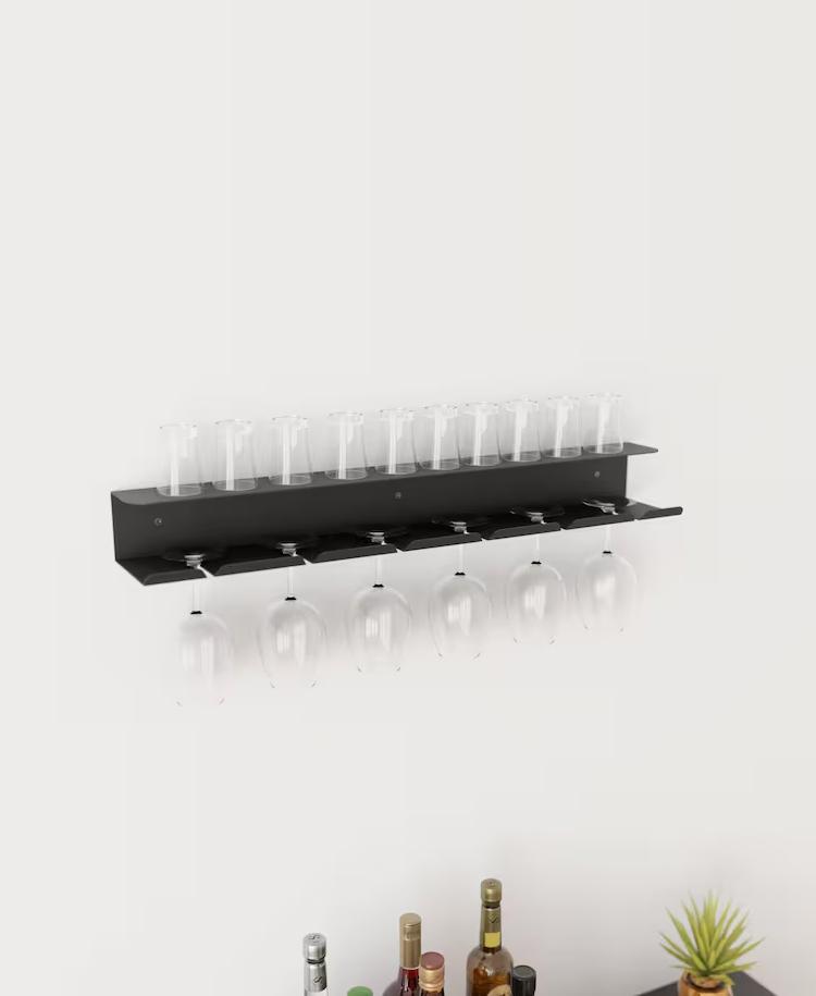 Полка мини барная NC Home под бокалы для вина на 6 бутылки (110279) - фото 2 Полка мини барная NC Home под бокалы для вина на 6 бутылки (110279) - фото 2