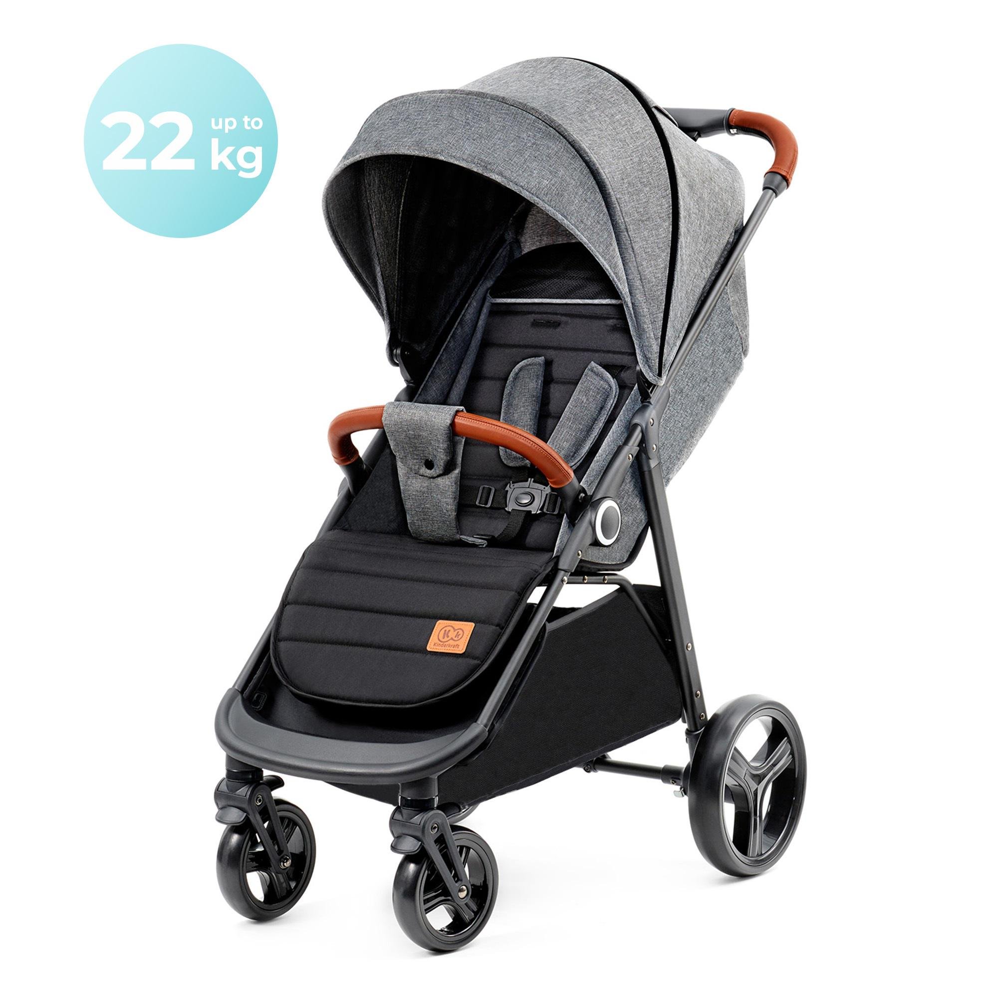 Коляска прогулянкова Kinderkraft Grande Plus Grey (KSGRAN00GRY0000) - фото 6 Коляска прогулянкова Kinderkraft Grande Plus Grey (KSGRAN00GRY0000) - фото 6