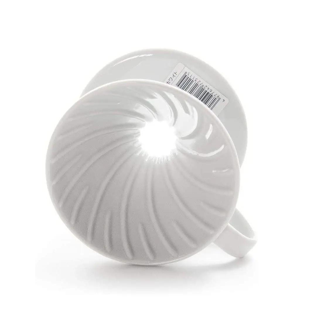 Пуровер для приготовления кофе пластиковый Hario 400 мл Белый (VDR-02-W) - фото 3 Пуровер для приготовления кофе пластиковый Hario 400 мл Белый (VDR-02-W) - фото 3