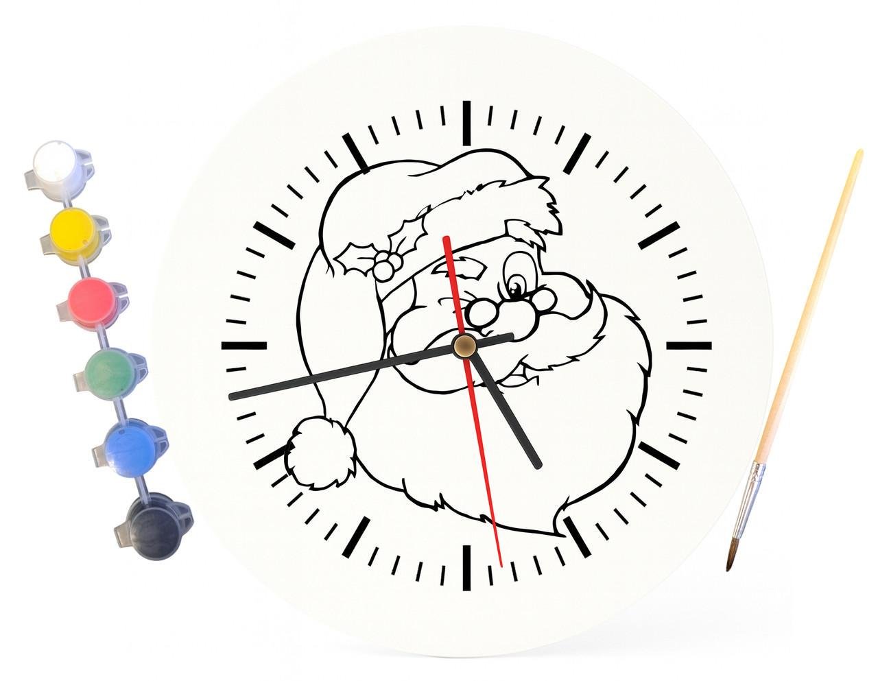 Детский набор для творчества часы раскраска С Новым Годом и Рождеством 30 см (Г0072) - фото 4