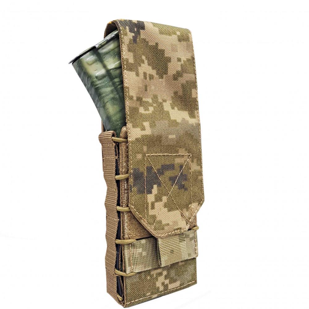 Подсумок под магазин Warrior Spirit Cart-WS жесткий со съемным клапаном Пиксель (3576536)