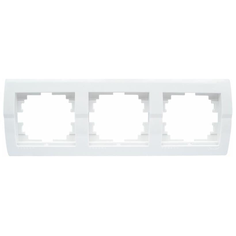 Рамка тримісна Lezard DERIY горизонтальна Білий (702-0200-148)