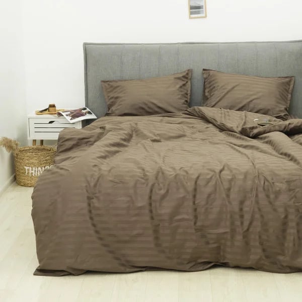 Комплект постельного белья Tiare 77 двуспальный Satin Stripte 100% хлопок (b3371e5f)