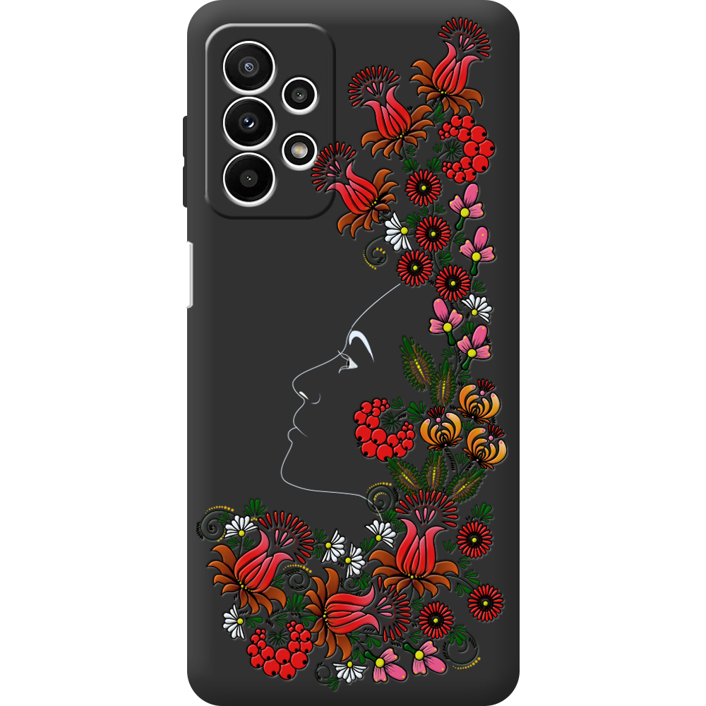 Чехол BoxFace Samsung Galaxy A23 (A235) 3D Ukrainian Muse Черный силикон (44373-bk64-44388)