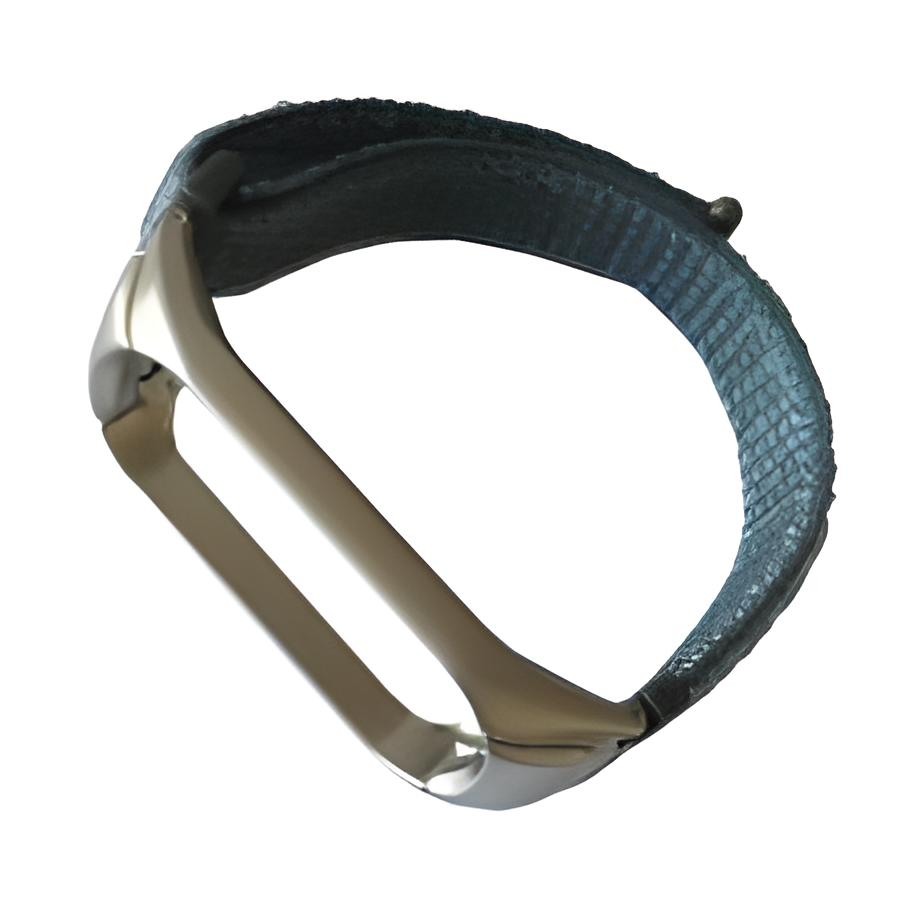 Ремешок ремешок для фитнес браслета Xiaomi Mi Band 3 4 Nylon Sport Blue/Grey