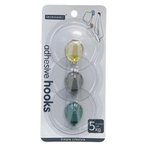 Крючки декоративные R90507 самоклеящиеся 3 шт. (13827343)