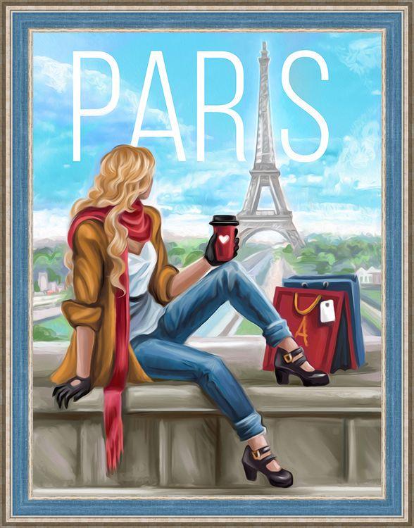 Алмазная мозаика Santi Романтика Парижа 30х40 см (954066)