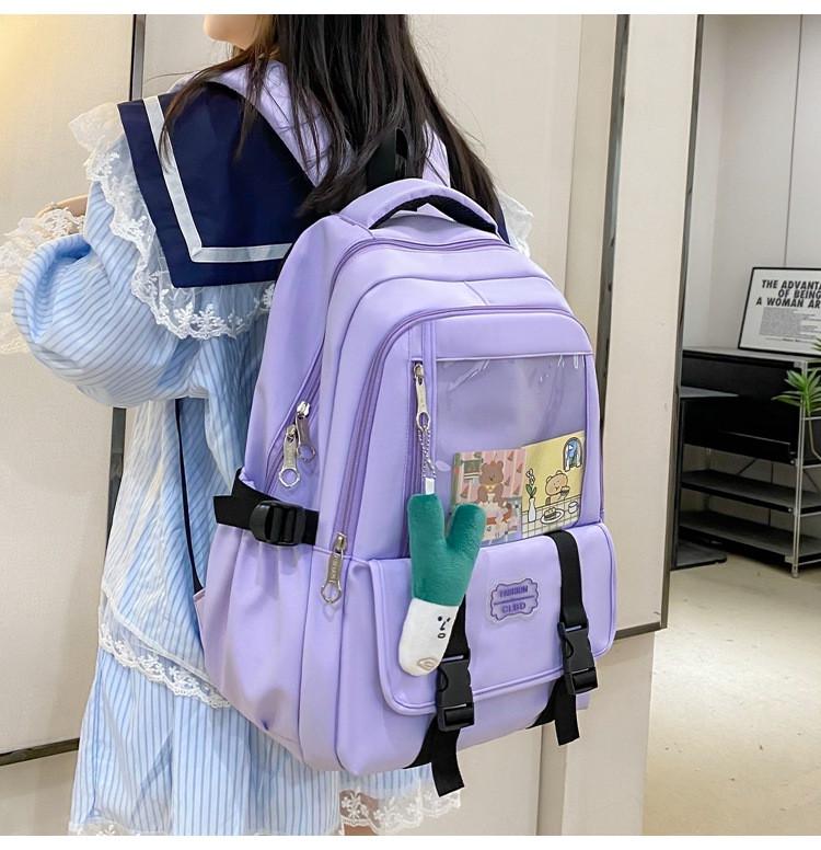 Школьный рюкзак для девочки 3в1 Фиолетовый (CL2426-3) - фото 4