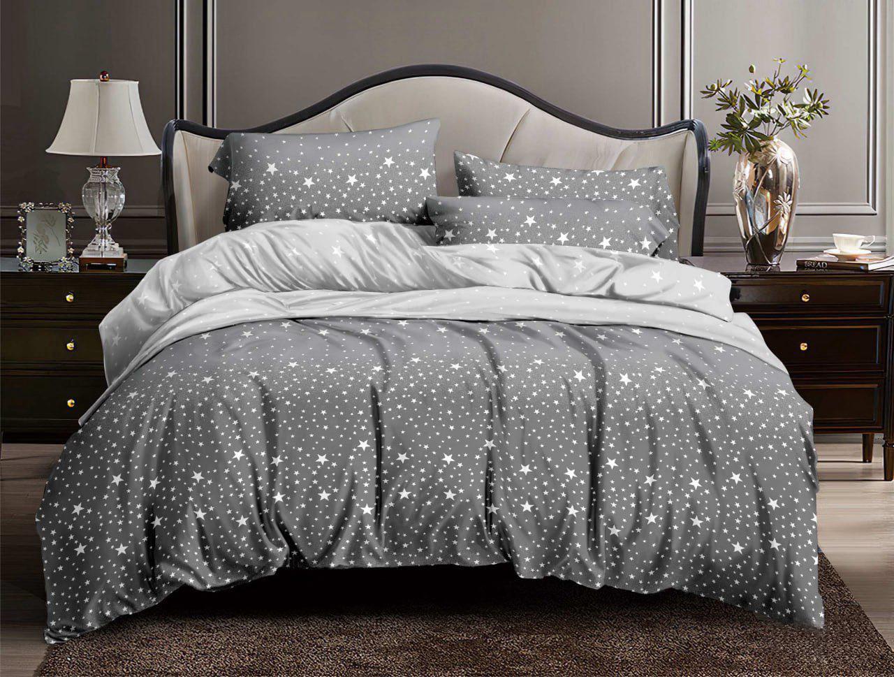 Комплект постельного белья Gold Lux Звездное небо D евро бязь/коттон Серый (28781290) Комплект постельного белья Gold Lux Звездное небо D евро бязь/коттон Серый (28781290)