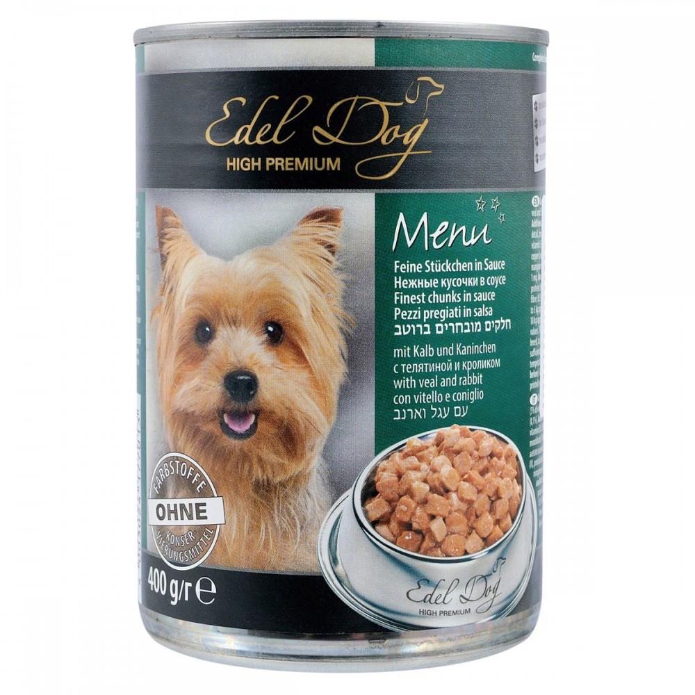 Корм для собак влажный Edel Dog с кроликом 400 г (4003024177013)
