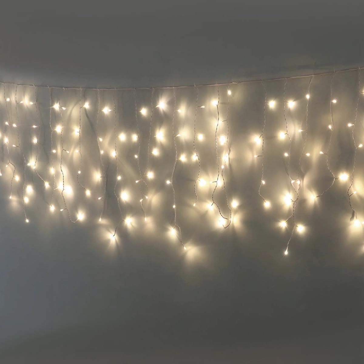 Гирлянда уличная GarlandoPro 25MWW Бахрома 405 LED 25 м от сети Белый (118-107-25MWW)