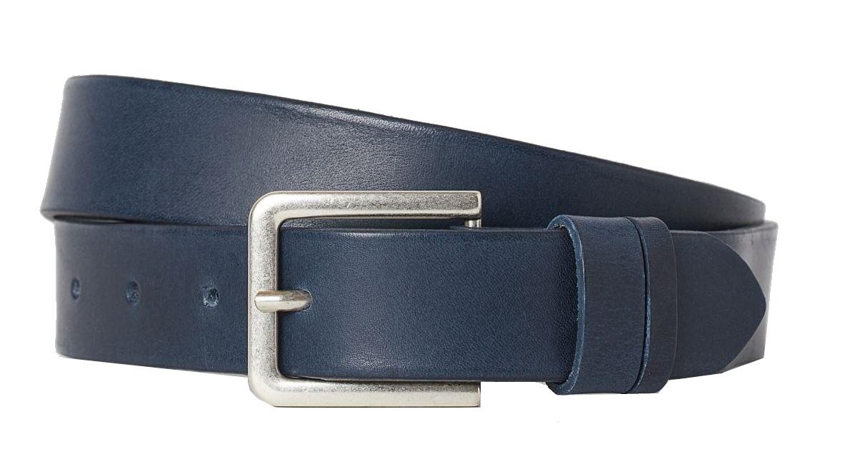 Ремень мужской H&M кожаный Синий ( 0677917004)