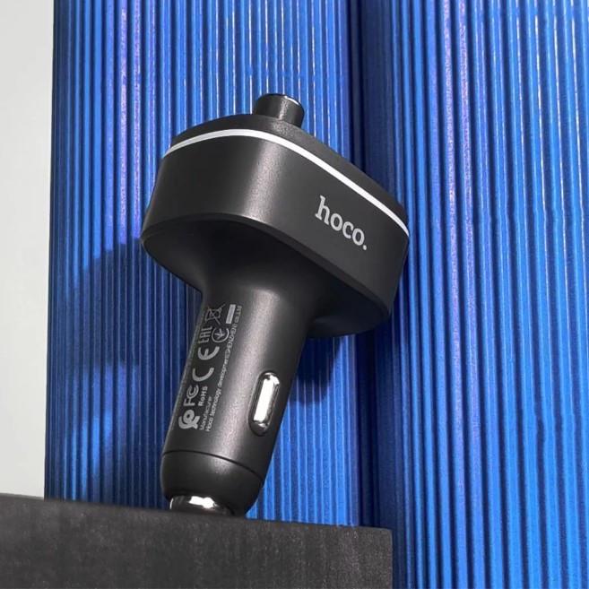 Зарядное устройство для FM-модулятора Hoco FM Launcher E62 20W 2xUSB/Type-C Черный - фото 6