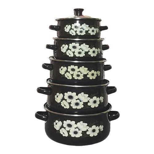 Кастрюли эмалированные Benson BN-079 10 пр. (12129687)