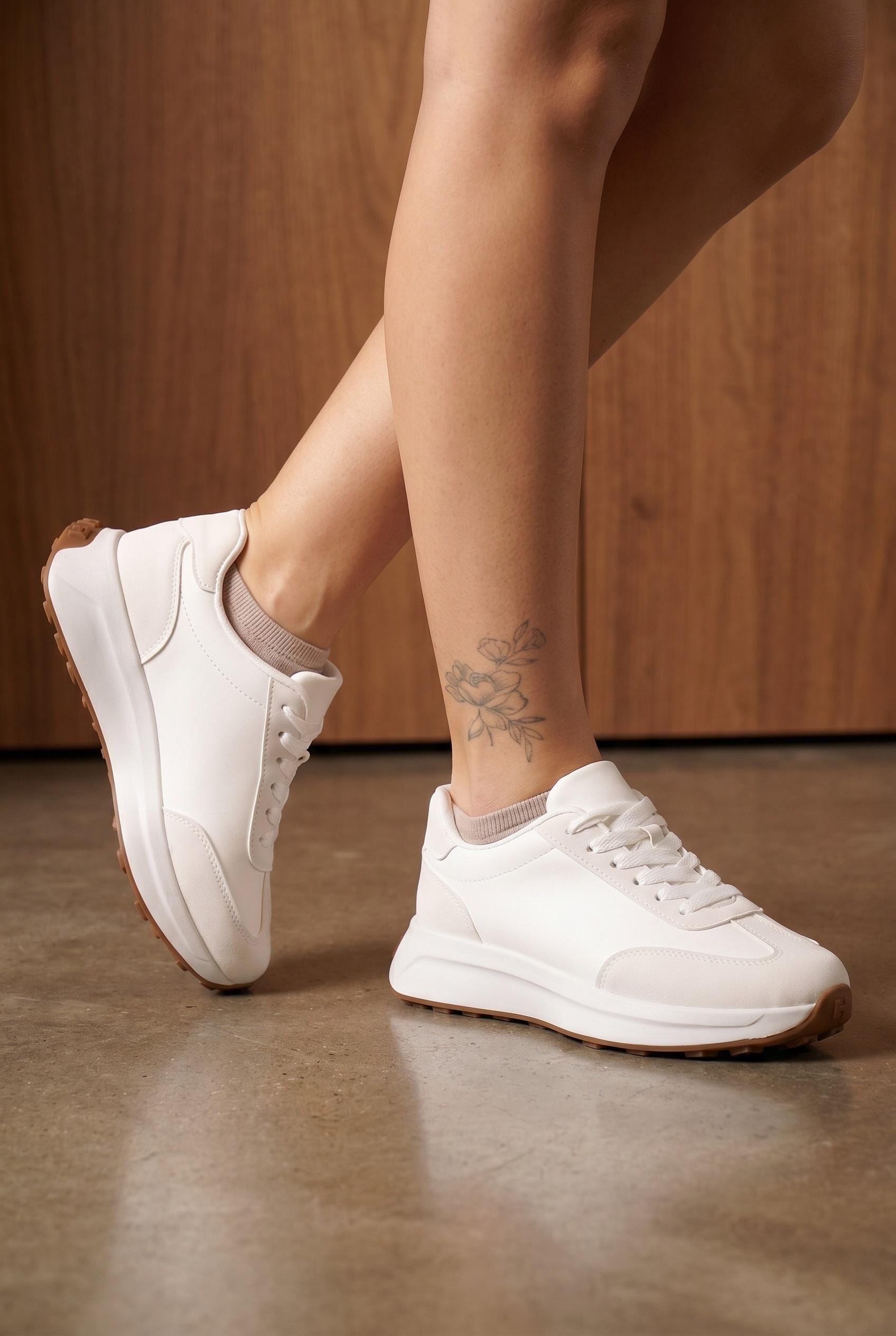 Кроссовки женские Fashion 347269 на платформе р. 39 Белый (347269_39)