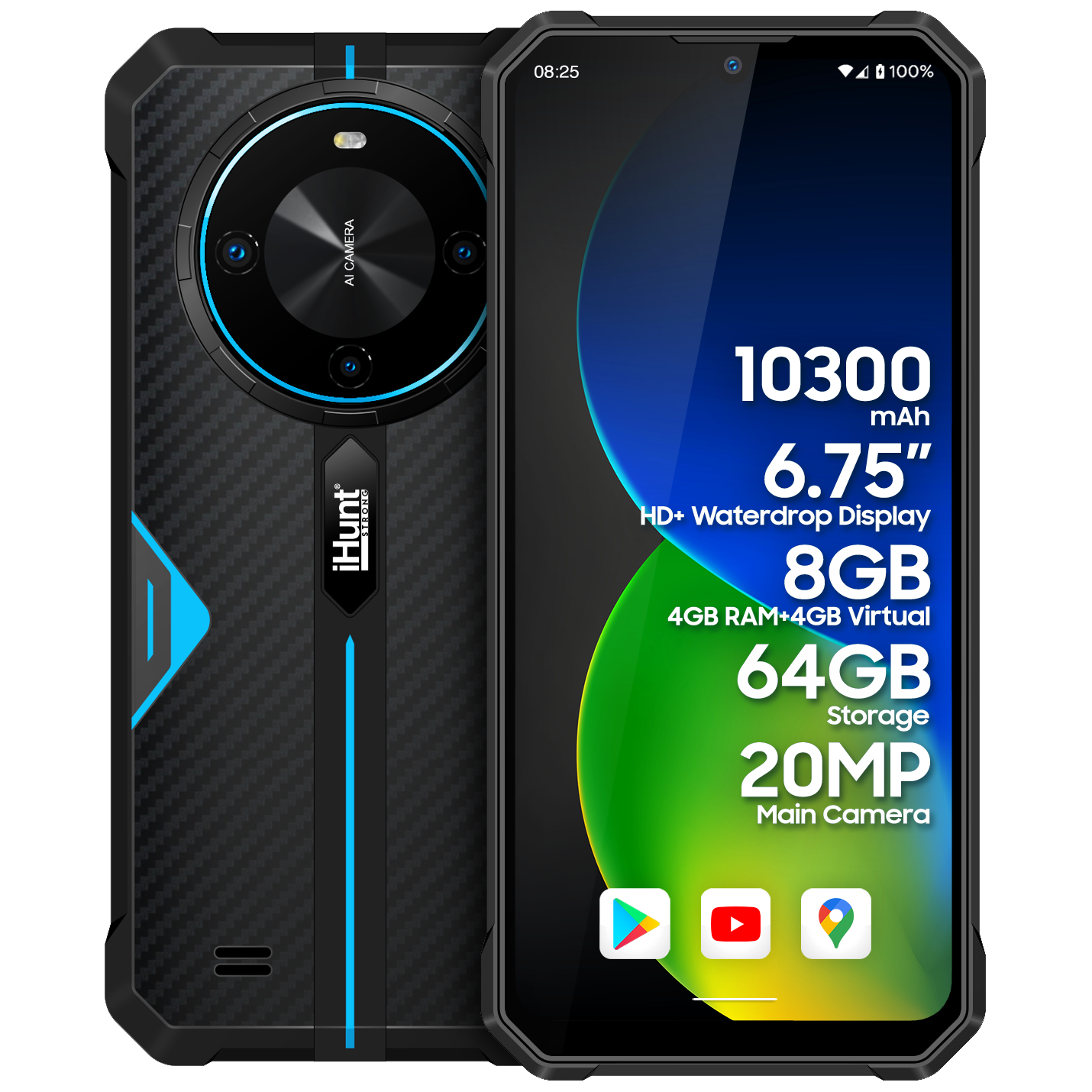 Смартфон протиударний iHunt Titan P10000 PRO Blue