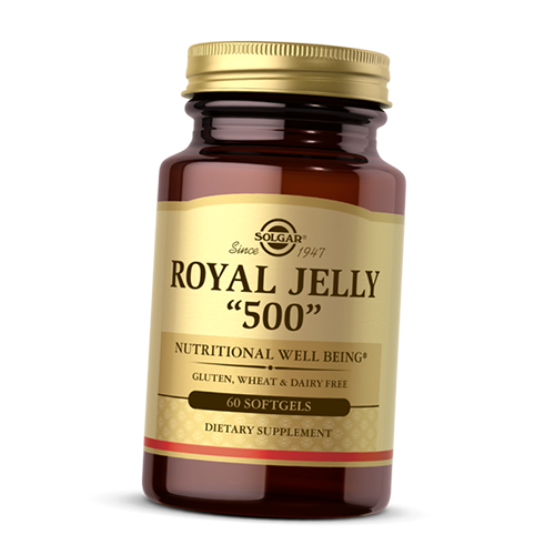 Пчелиное маточное молочко Solgar Royal Jelly "500" 60 гел. капс. (72313017)