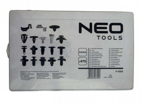 Клипсы автомобильные для Mazda NEO Tools пластиковые 475 шт. (11-958)