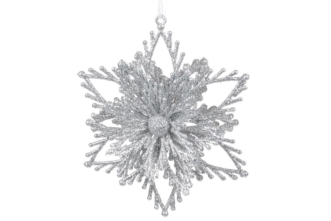 Новогодняя подвеска BonaDi Снежинка 12 см (788-817)