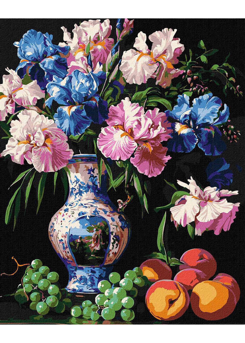 Раскраска по номерам Идейка Красота ирисов 40х50 см (KHO3288)