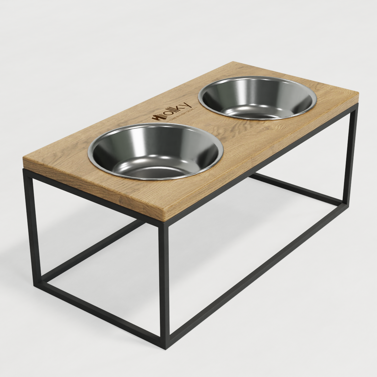 Миски на подставке для больших собак Hollky Base XL20 2х1,8 л (BXL20-522620-GRNT) - фото 4 Миски на подставке для больших собак Hollky Base XL20 2х1,8 л (BXL20-522620-GRNT) - фото 4