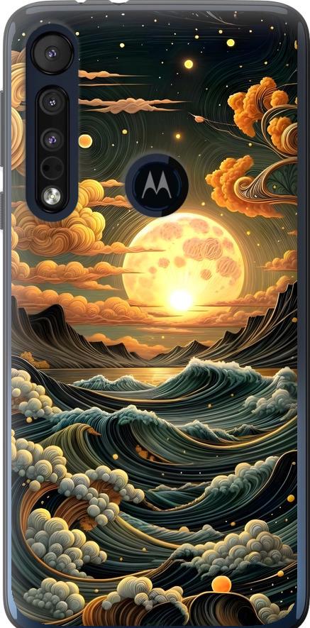 Чехол на Motorola One Macro Арт волны (6332u-1812-42517) Чехол на Motorola One Macro Арт волны (6332u-1812-42517)