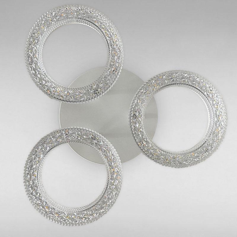 Потолочная люстра LED Light House SC-18197/3C 60W 2.4G 430х93 мм Белый