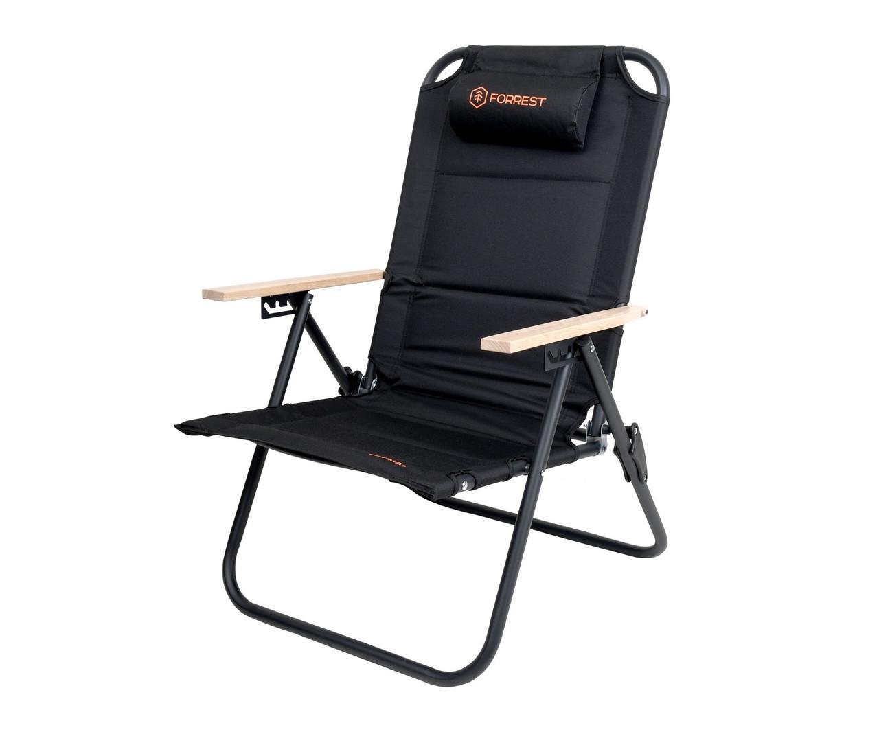 Кресло туристическое раскладное Forrest Optima+ Folding Comfort Chair Black XL (2564307604) - фото 1 Кресло туристическое раскладное Forrest Optima+ Folding Comfort Chair Black XL (2564307604) - фото 1