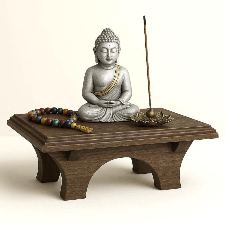 Вівтар для медитації з дерева Ролао Сепія (ЛАТ-000708)