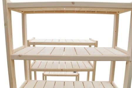 Стеллаж деревянный на 3 полки 900x400x300 мм (2490633917) - фото 7