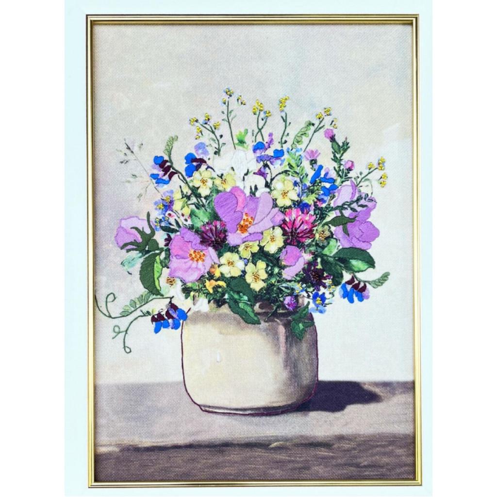 Вышивка бисером гладью и бисером Букет для настроения 20х28 см ВК-0107 (2387316958)