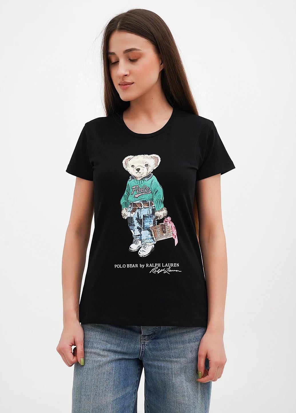 Футболка женская Polo Ralph Lauren Bear FS-5023BL S Футболка женская Polo Ralph Lauren Bear FS-5023BL S