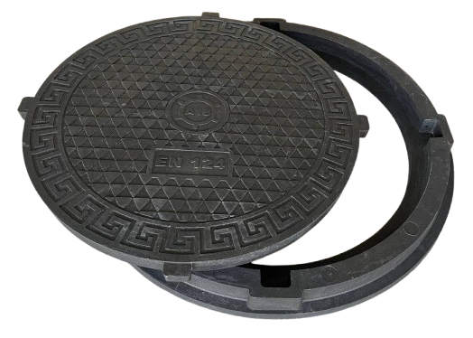 Люк канализационный ВОЮС Мексика полимерпесчаная Ø 0,98 м А15 Люк канализационный ВОЮС Мексика полимерпесчаная Ø 0,98 м А15