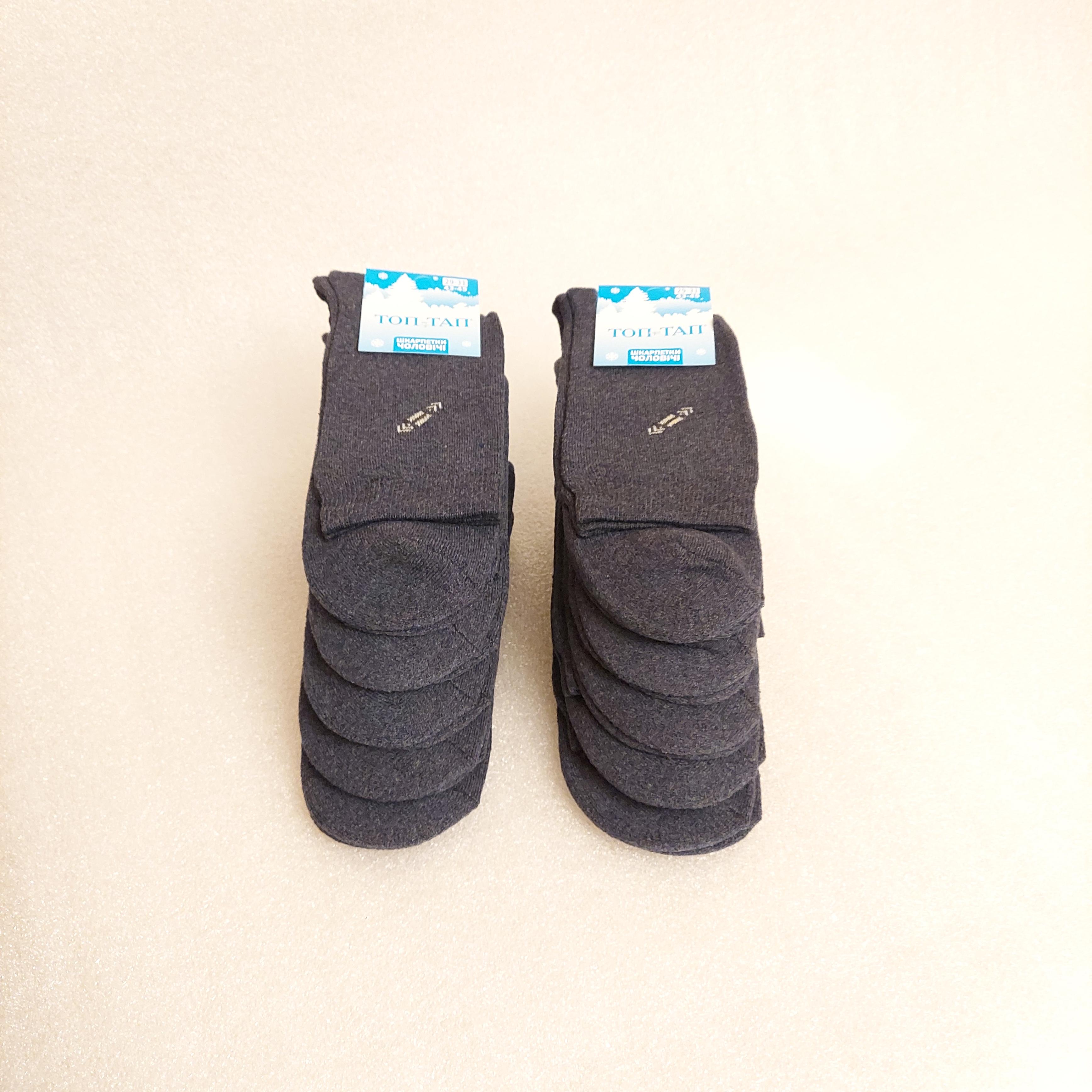 Шкарпетки чоловічі зимові махрові Житомир р. 46 10 пар Синій (0478)