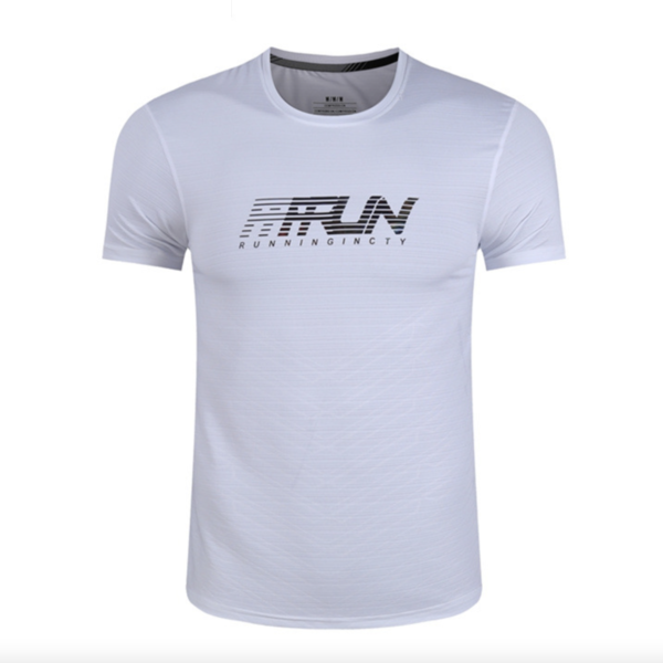 Футболка спортивная мужская быстросохнущая FFRUN M Белый Футболка спортивная мужская быстросохнущая FFRUN M Белый