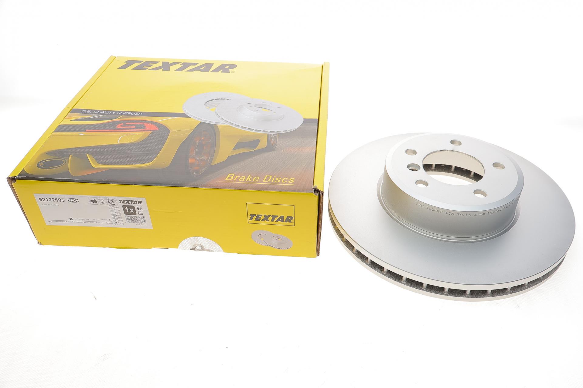 Диск тормозной передний TEXTAR BMW 5 E60/E61/6 E63 03-324x30 мм PRO+ (92122605 TEXTAR)