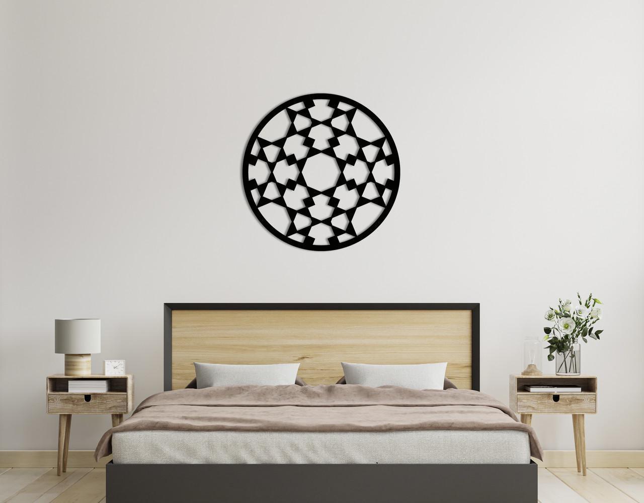 Декоративное панно на стену Upwood Decor Circle-056 53 30х30 см Black (1580850840)