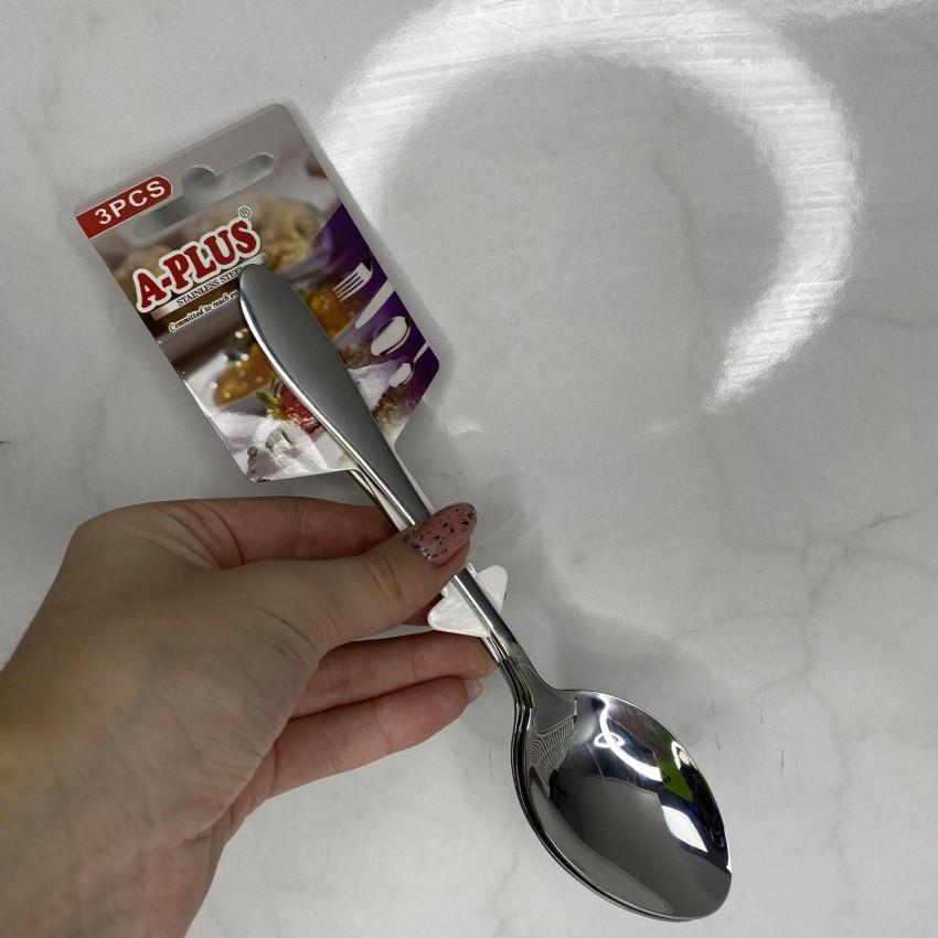 Набір столових ложок A-PLUS 1448 з нержавіючої сталі 3 шт. (1964868012) - фото 2 Набір столових ложок A-PLUS 1448 з нержавіючої сталі 3 шт. (1964868012) - фото 2