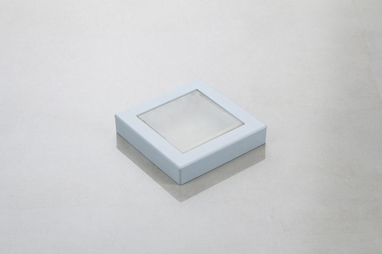 Меблева ручка Poliplast РП-29 Блакитний матовий із прозорою вставкою (16828)