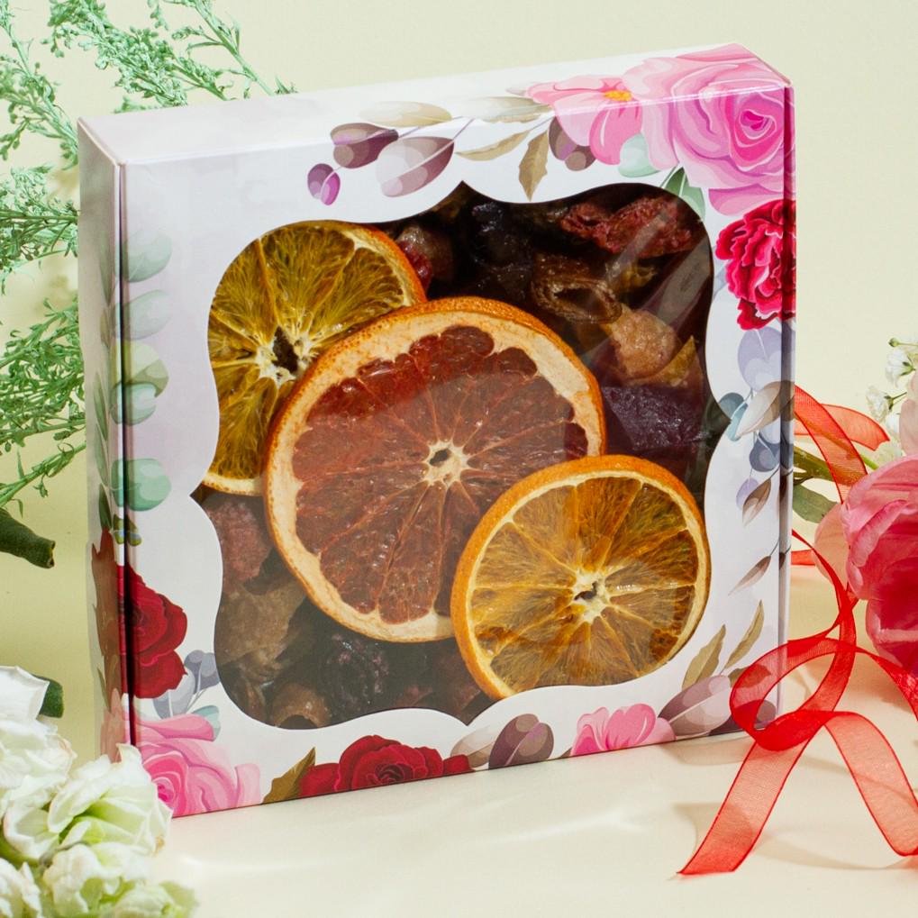 Набір пастили подарунковий Горіхове Асорті міні снеків троянди 200 г (FS-05027/3)