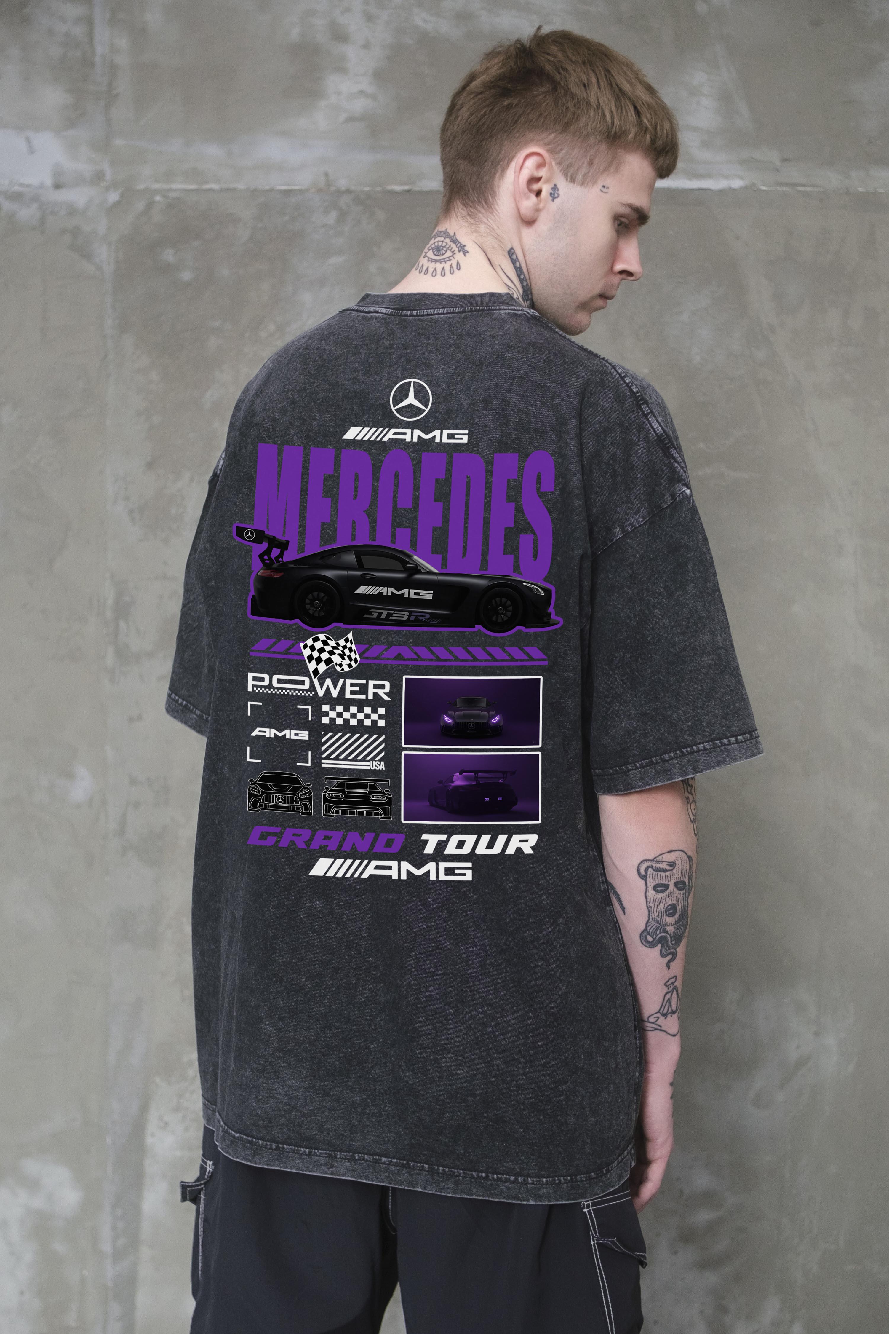 Футболка оверсайз Without Washed Mercedes S/M Black (S/M8056350 8056351)