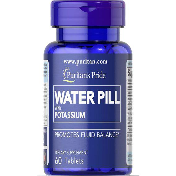 Суміш екстрактів Puritan's Pride Water Pill with Potassium 60 Tabs