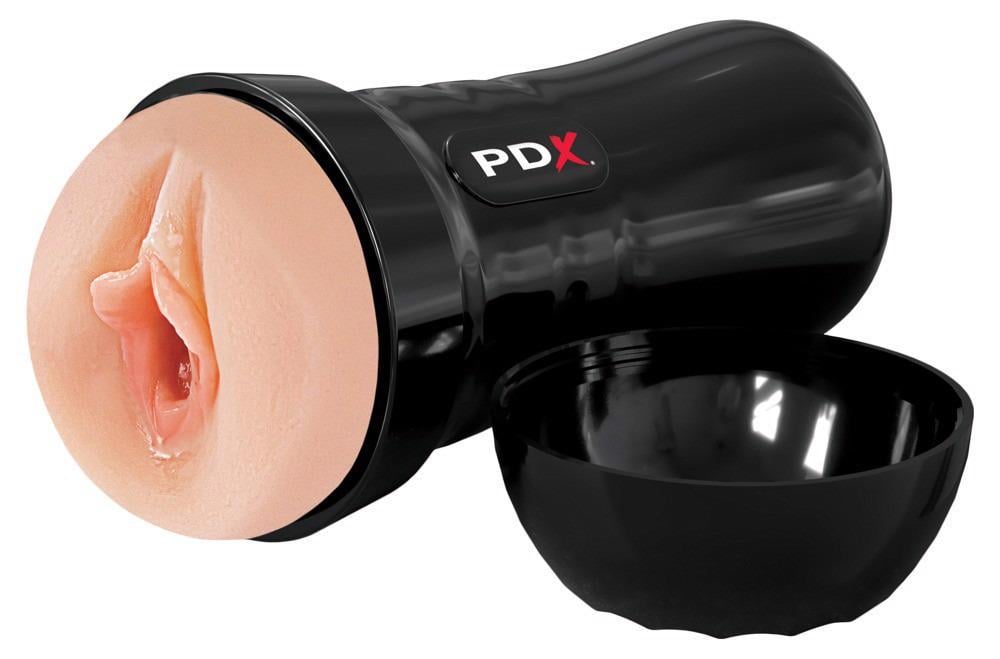 Мастурбатор самосмазывающийся вагина Pipedream PDX Extreme Wet Pussies в черной колбе (PD5474840000)