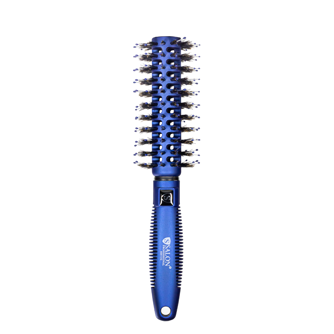 Щетка-брашинг для волос Salon Professional 9512 G круглая продувная Синий