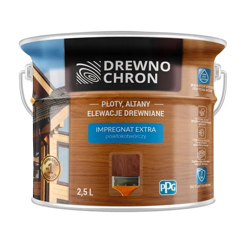 Пропитка для дерева Drewnochron Impregnat Extra 2,5 л Зеленый (2790723771)