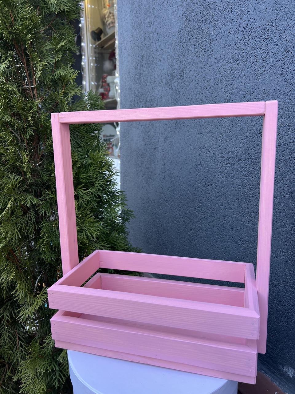 Ящик подарочный 30х20х35 см Розовый (22560)