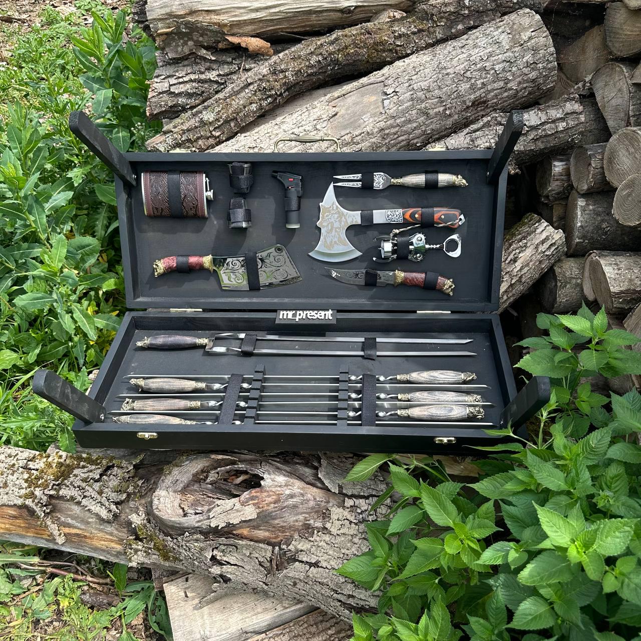 Набор шампуров Premium-Lux 16-1 кейс-столик (19131088)