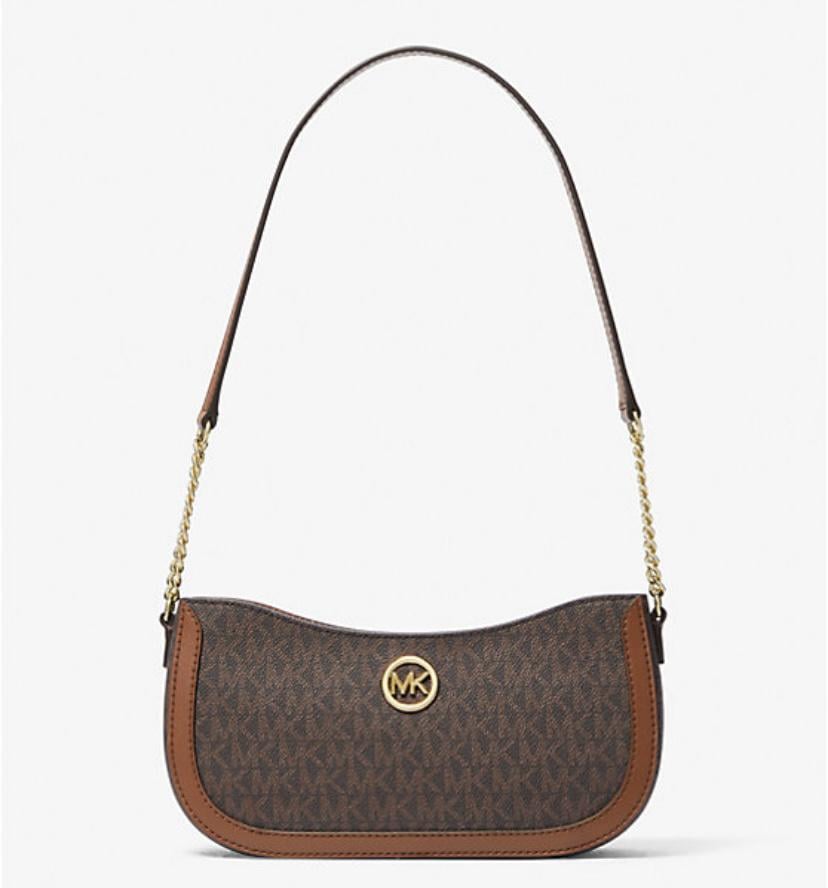 Сумка Michael Kors Leida Small Pochette Brown(L851402869)