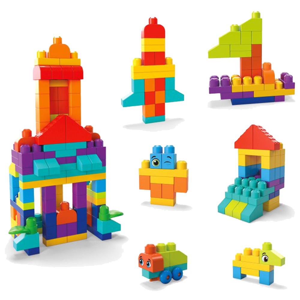 Конструктор Fisher-Price Mega Bloks Bigger building bag 150 деталей (HHM96) - фото 4