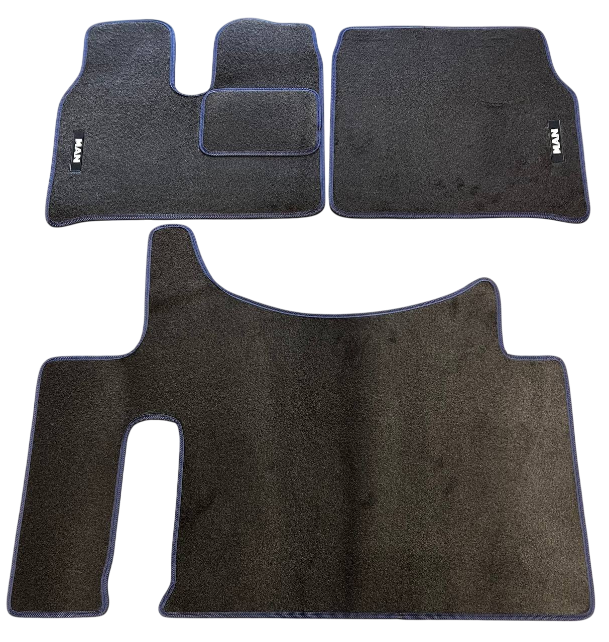 Килимки в салон ворсові для MAN TGX АКПП 2020+ Ворс Преміум Фортуна 5 шт. Чорний (27327058)